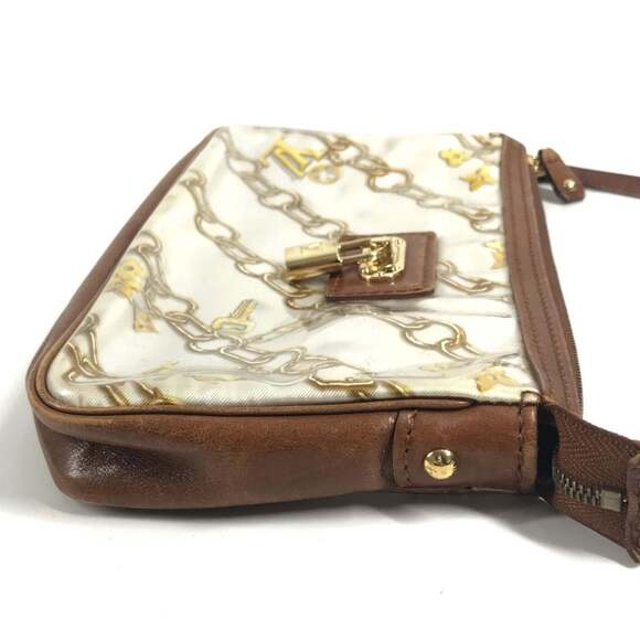 LOUIS VUITTON Brown Monogram Leather Pochette Shoulder Bag - Picture 4 of 16